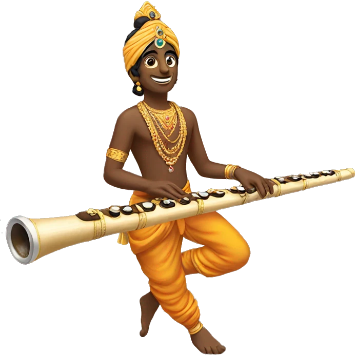  Krishna flute  emoji