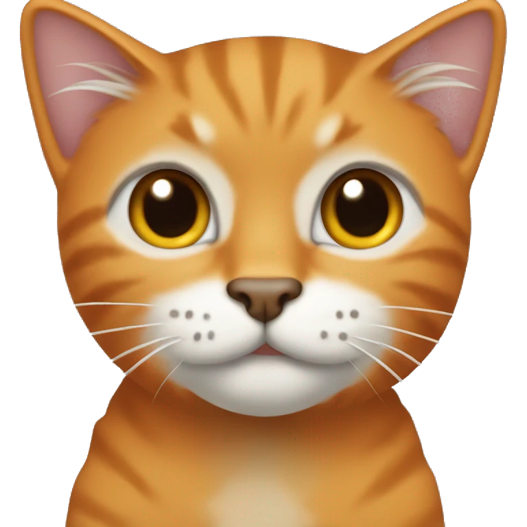 Gato naranja tuerto  emoji