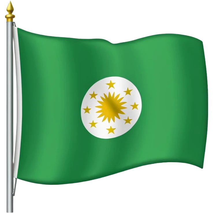 Just do a simple flag I want to put in my bio. Have u seen the panjshir flag do that it’s not in the emojis but make it exactly like the picture don’t add anything else. The colors are green white and black btw with something on the middle search it up and make it in a shape of flag like the emojis emoji