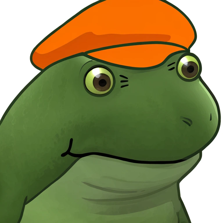 bufo with orange cap emoji