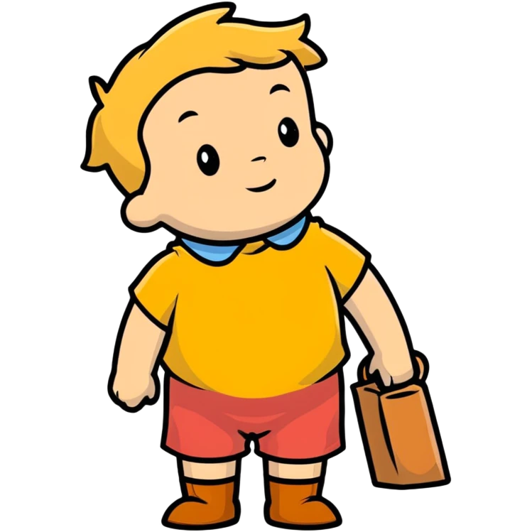 Christopher Robin from Winnie the Pooh emoji