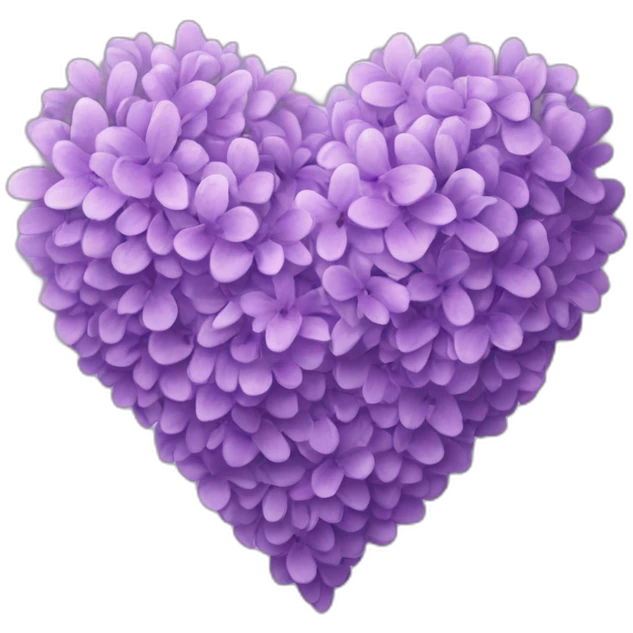 Lilac heart emoji