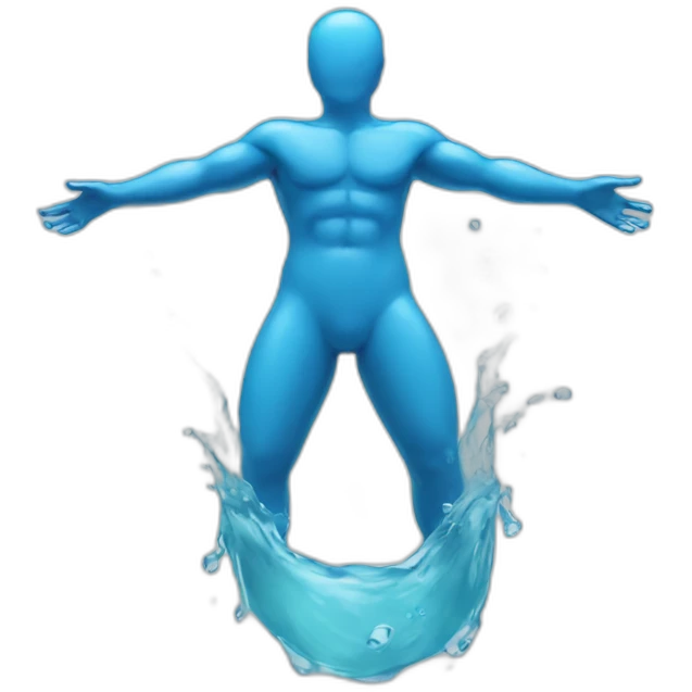 body made out of water emoji