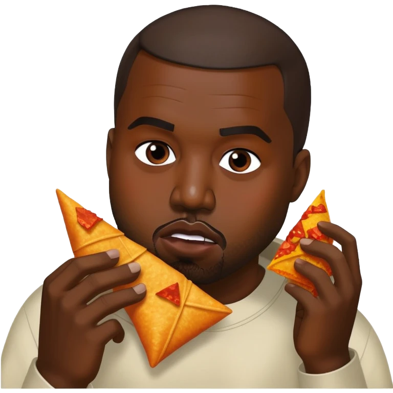 Kanye west eating doritos emoji