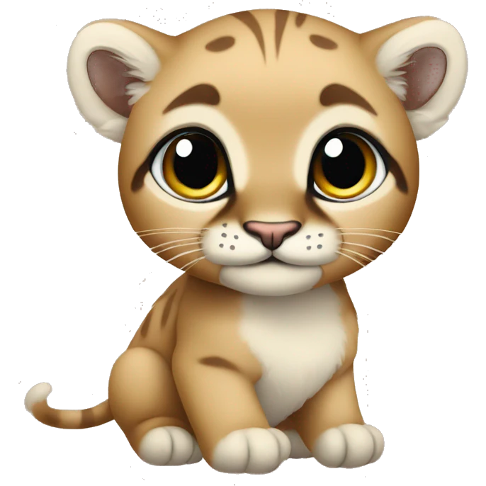 baby cute puma emoji