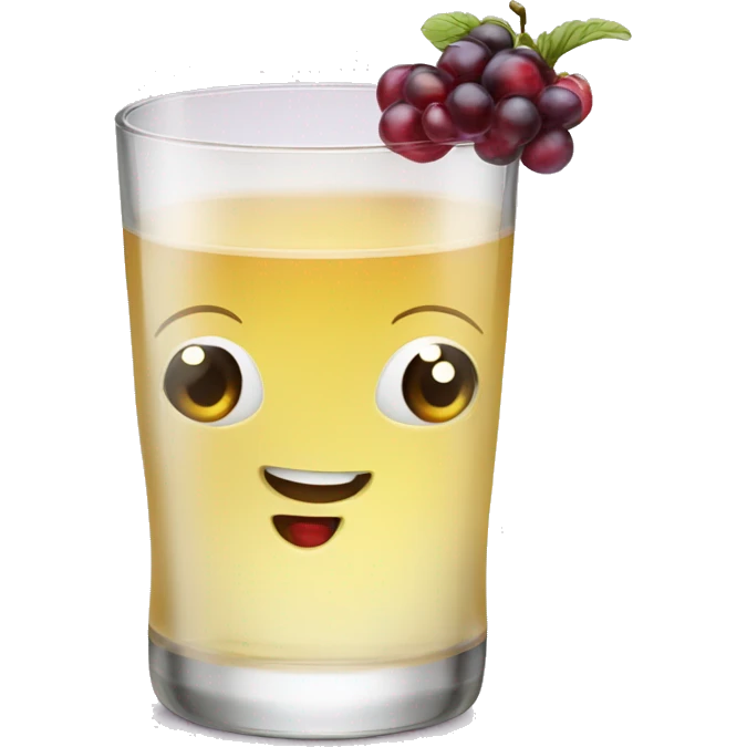 Cute Wildbeery Lillet Glas emoji