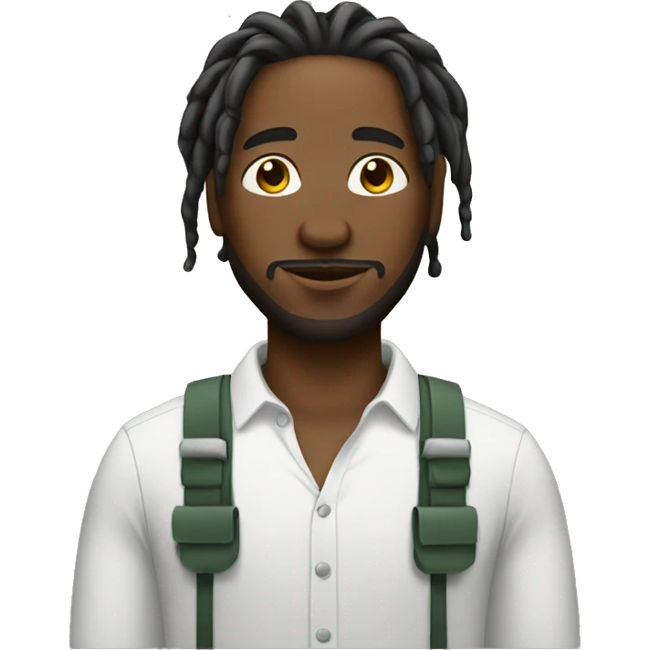 Black man with dreads weeding emoji