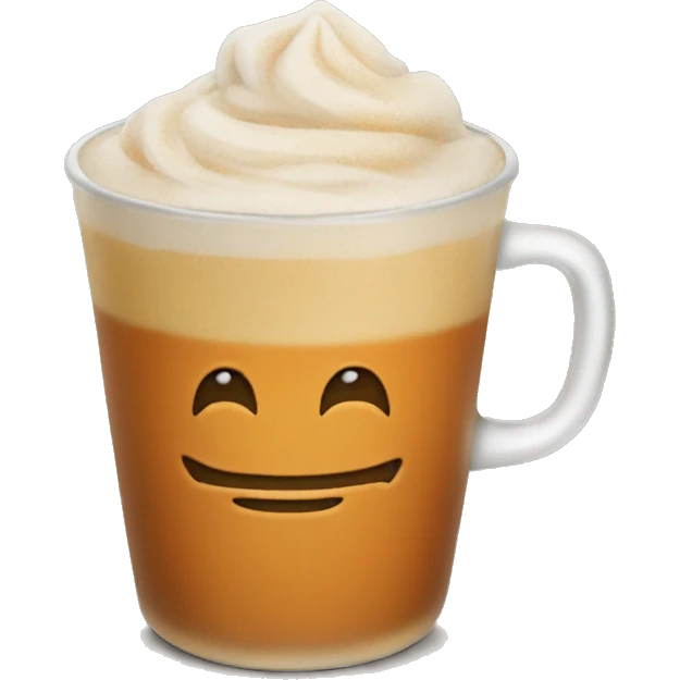Iced pumpkin chai latte emoji