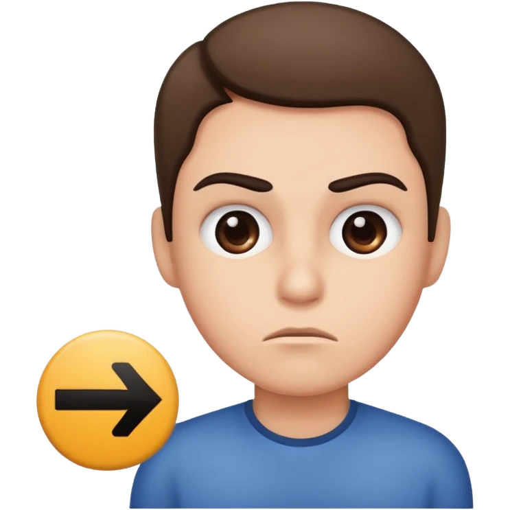rasing eyebrow with a loading sign emoji