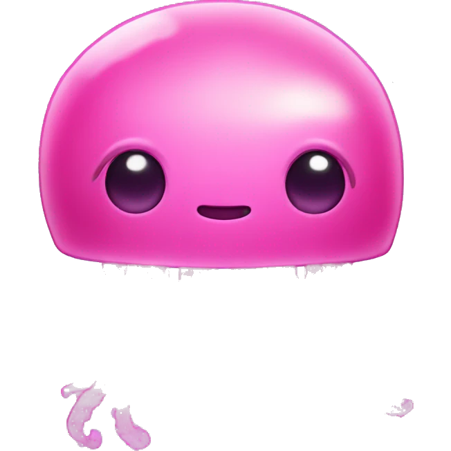 Pink jellyfish emoji