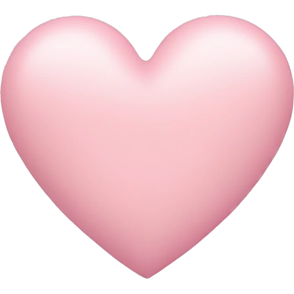 Pastel pink heart emoji