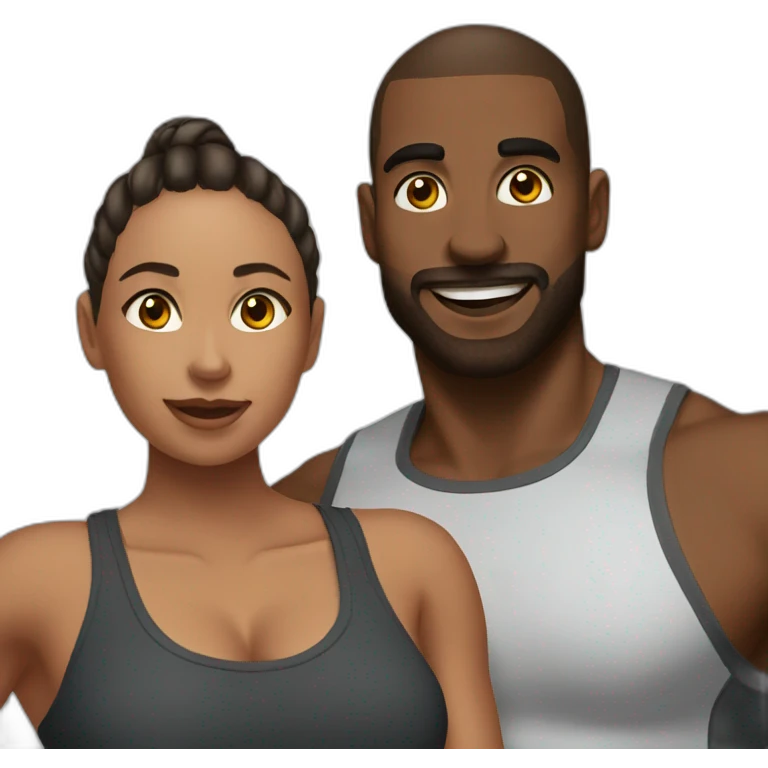 Couple gym emoji