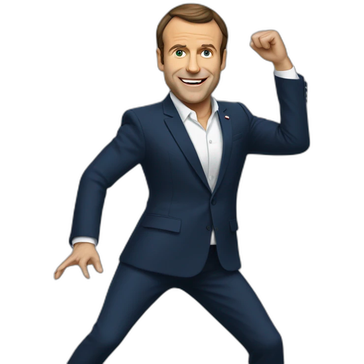 Macron qui danse emoji