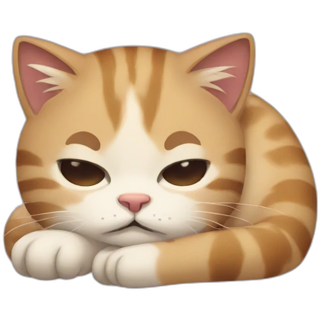 sleepy cat emoji