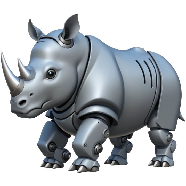 Giant robot rhinoceros emoji