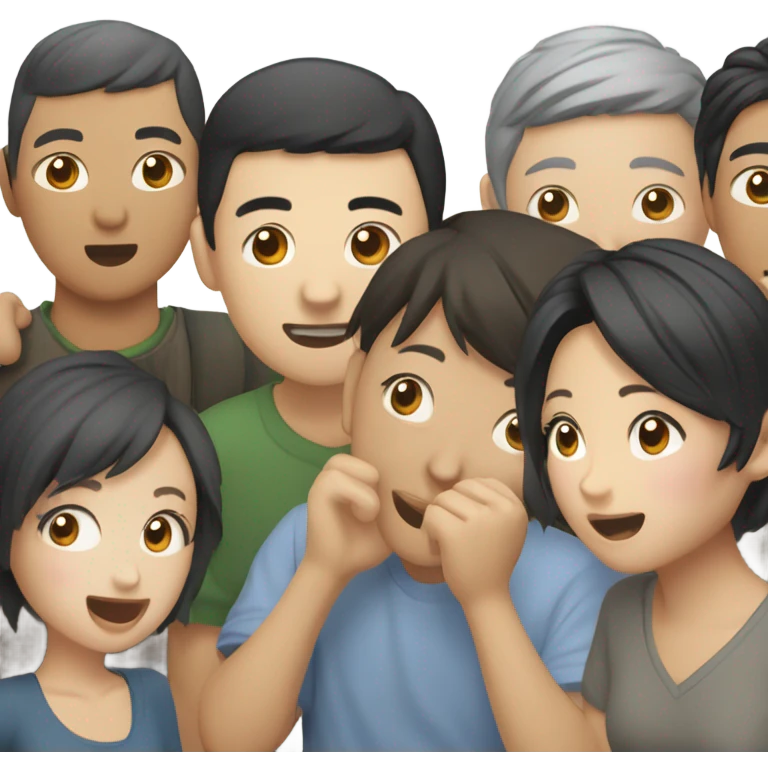 chinese people with mess emoji