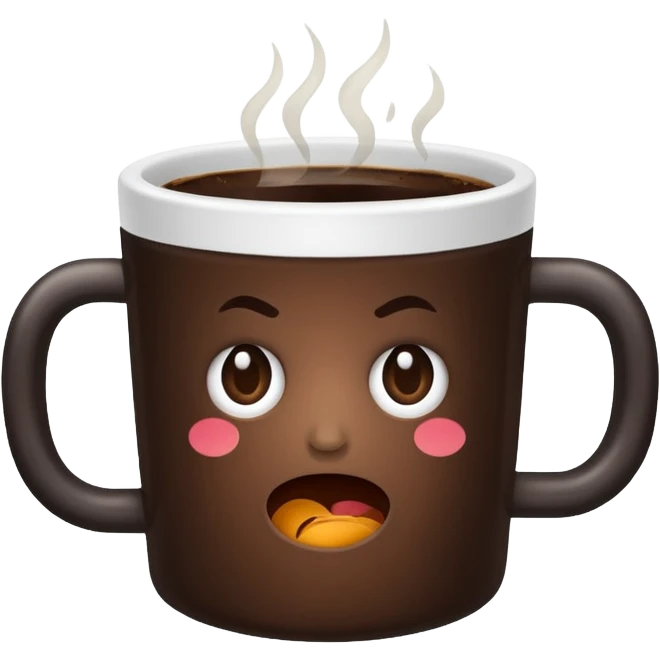 Bad coffee / sad coffee emoji