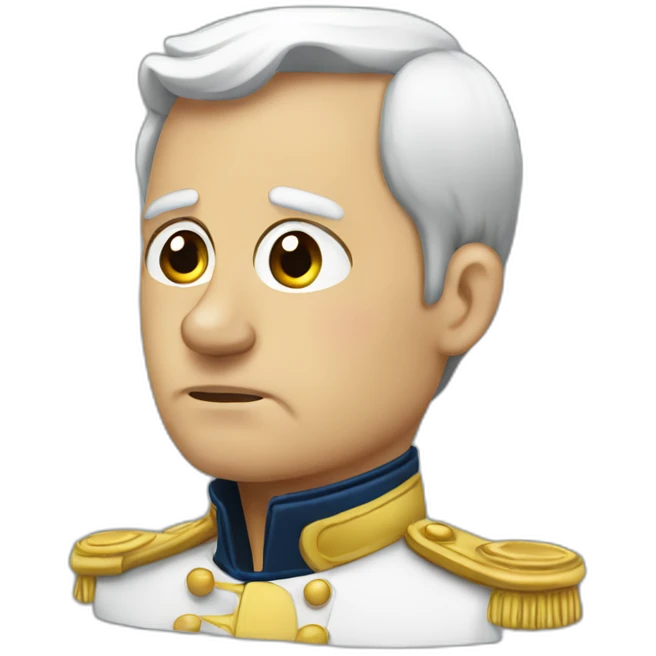 dejected napolean emoji
