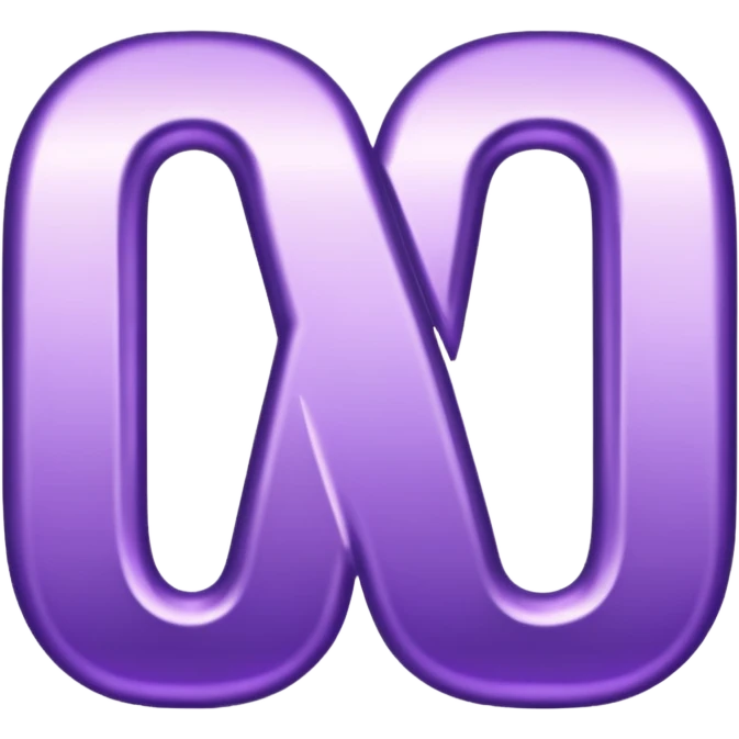 purple letters emoji