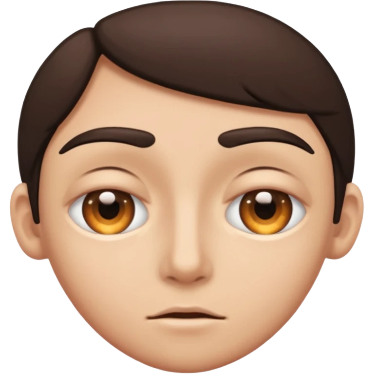 the right eye is wide opened, the left eye is half closed. emoji