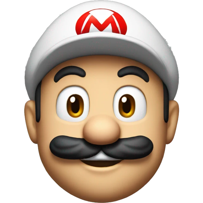 Super mario head  emoji