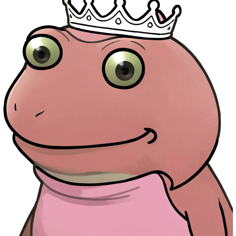Pink pepe princess  emoji