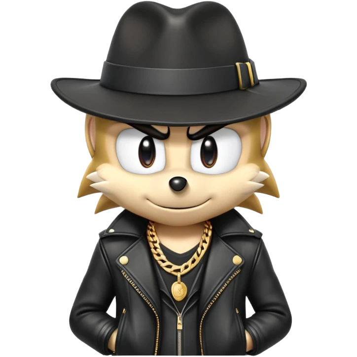 Gangster sonic the hedgehog emoji