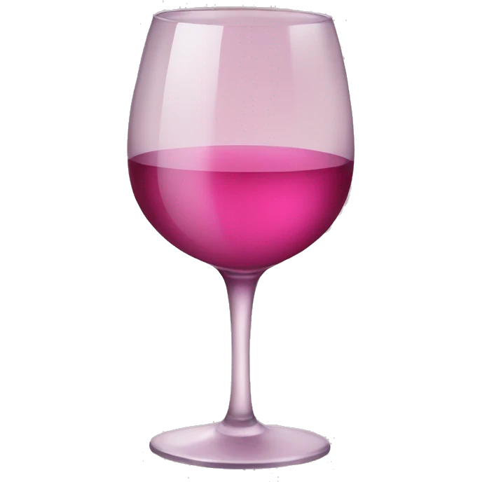 Small pink glass of wine emoji