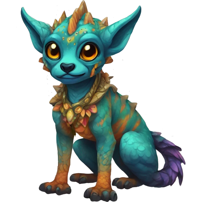Colorful vernid fantasy creature LiLaiRa GriffSnuff Kamirah Falvie emoji