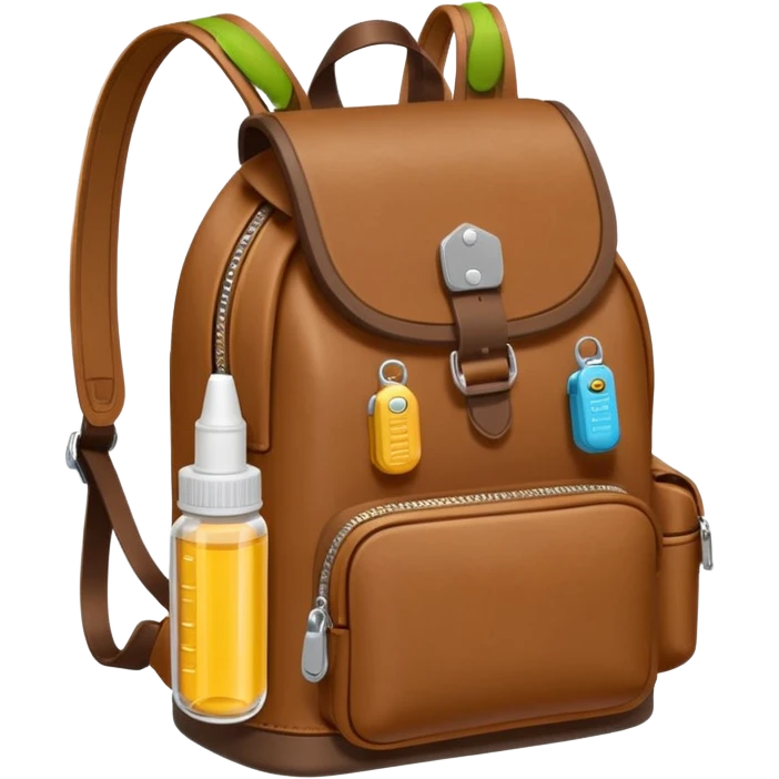 EpiPen in backpack purse emoji