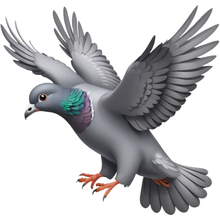 pigeon flying emoji
