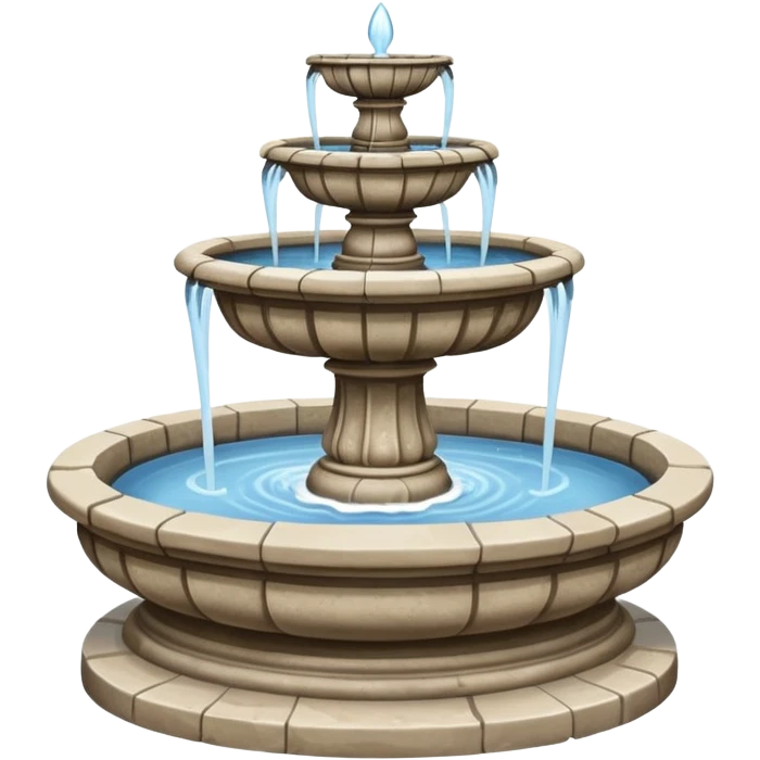 classic stone fountain emoji