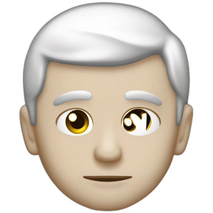 Macron avec le nez couvert de poudre blanche emoji