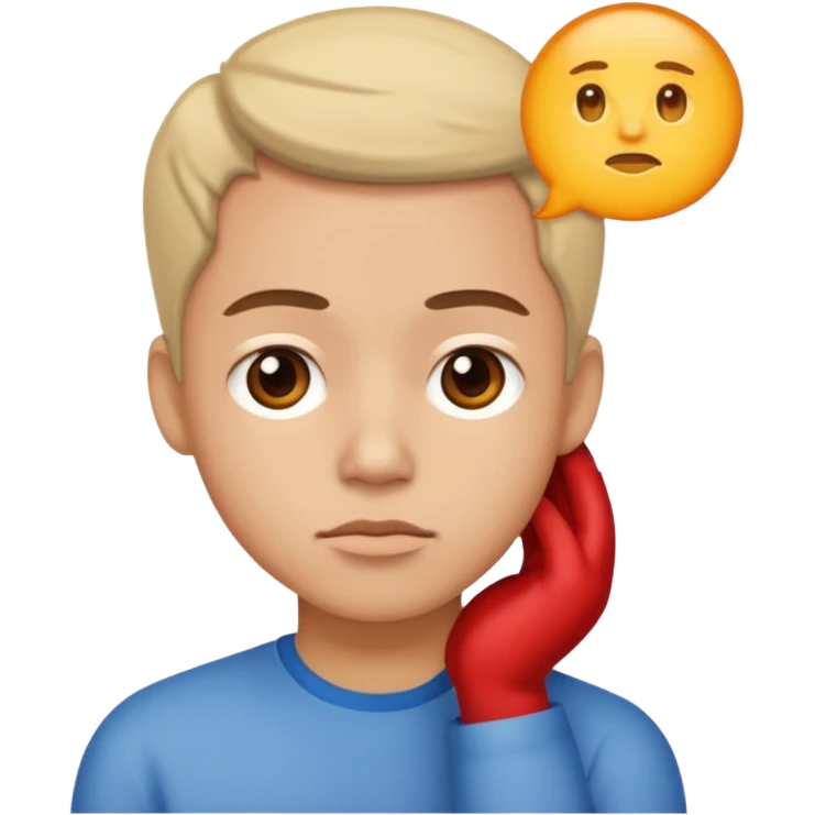 Thinking about you emoji