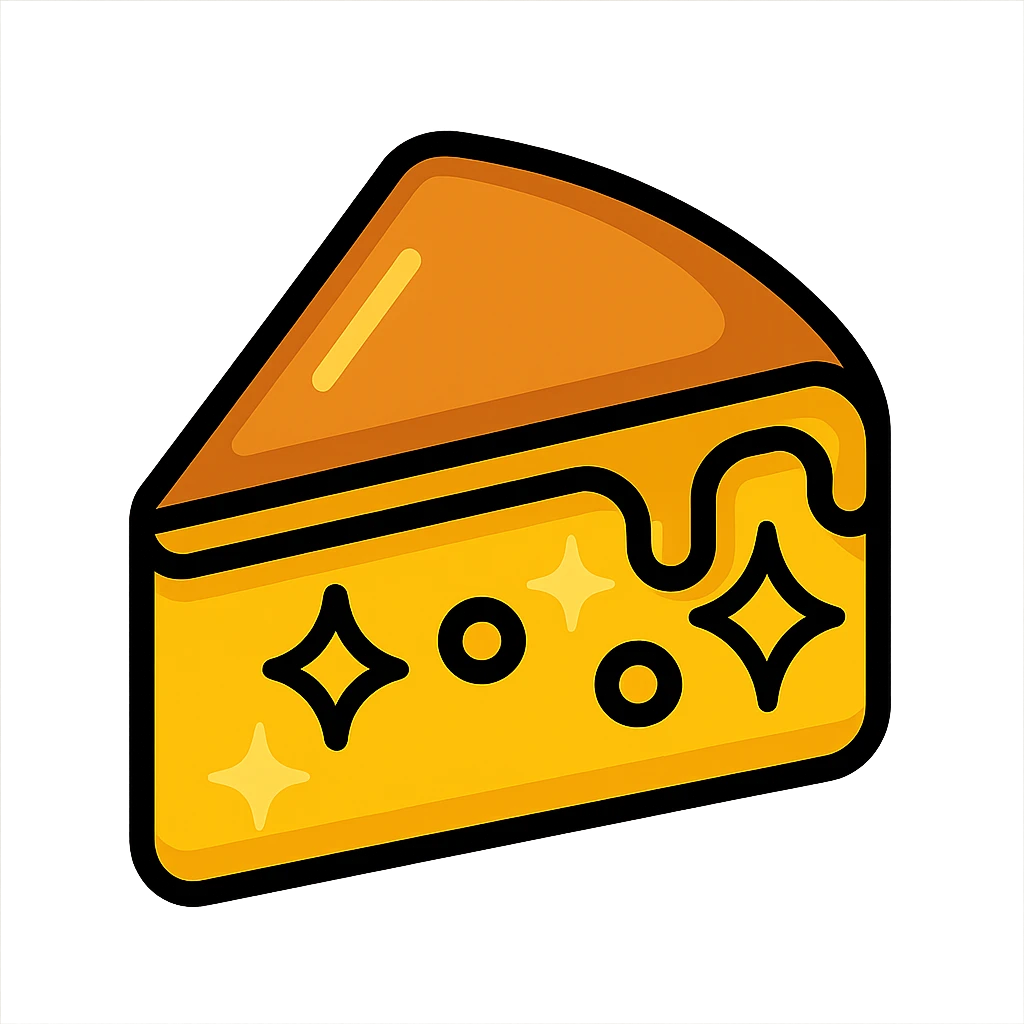 Make the cake appear even more golden and shiny, with enhanced golden highlights emoji