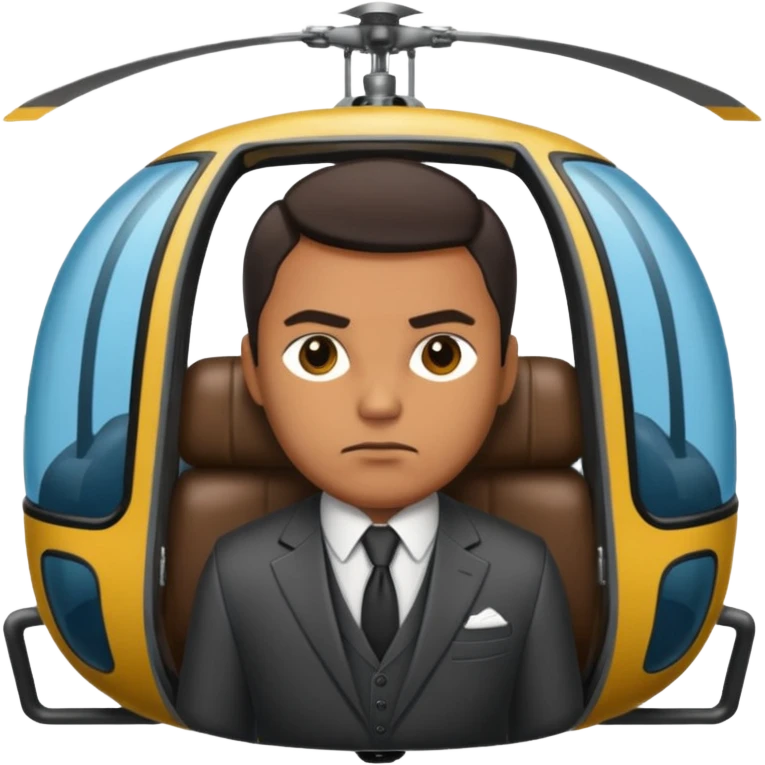 gangster helicopter emoji