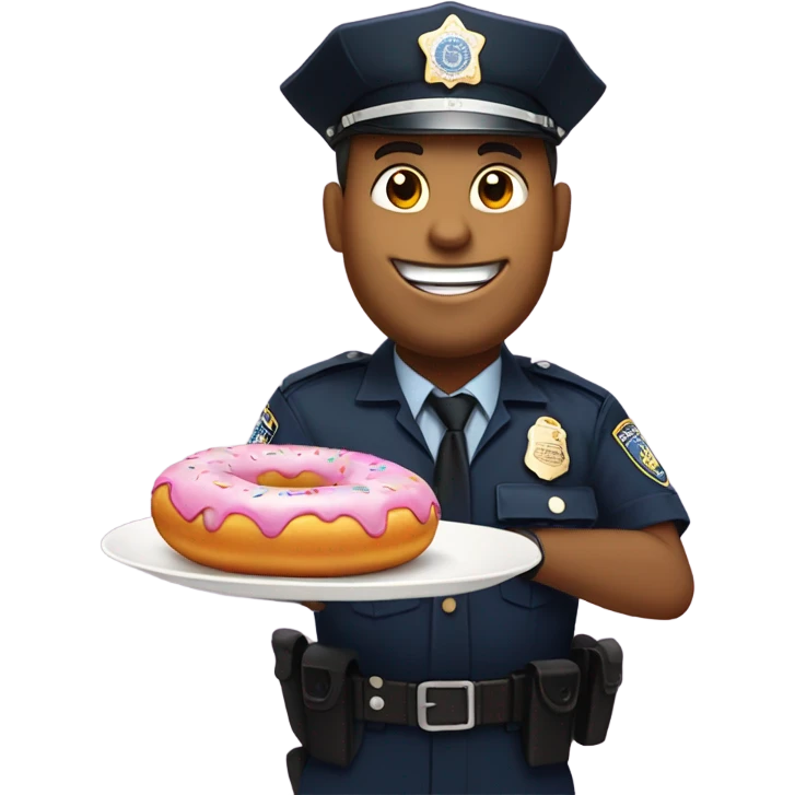 Police chief loves donuts emoji