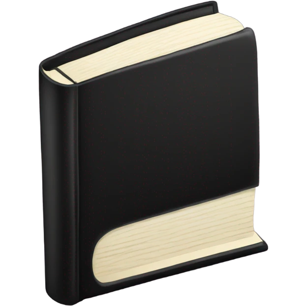 luxury dark book emoji