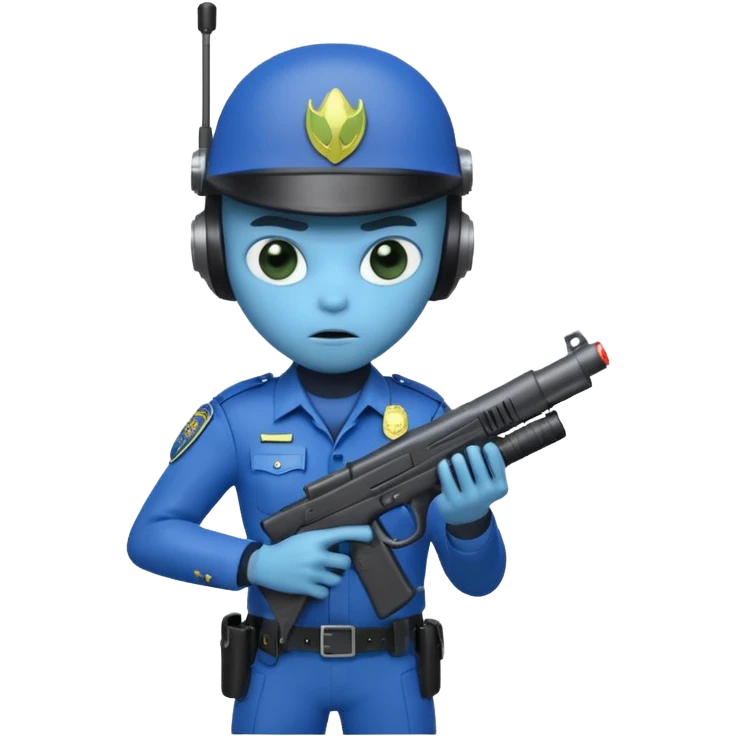 Alien police  emoji
