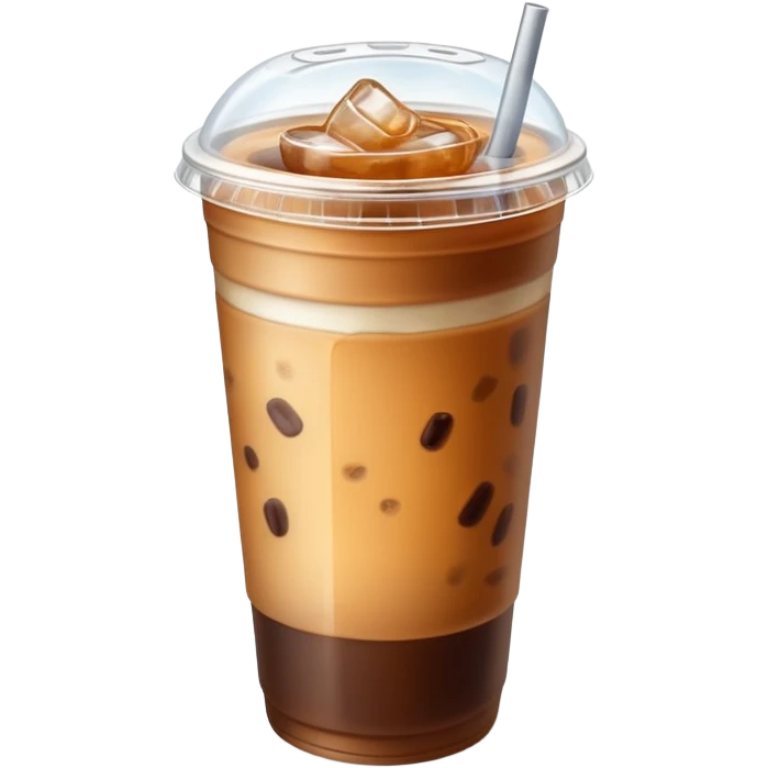 Flat lid iced coffee emoji