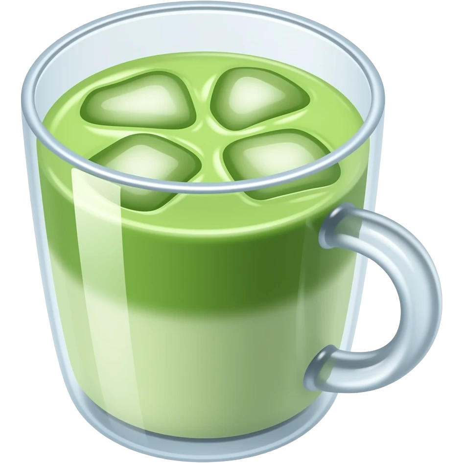 Cold Matcha Latte emoji