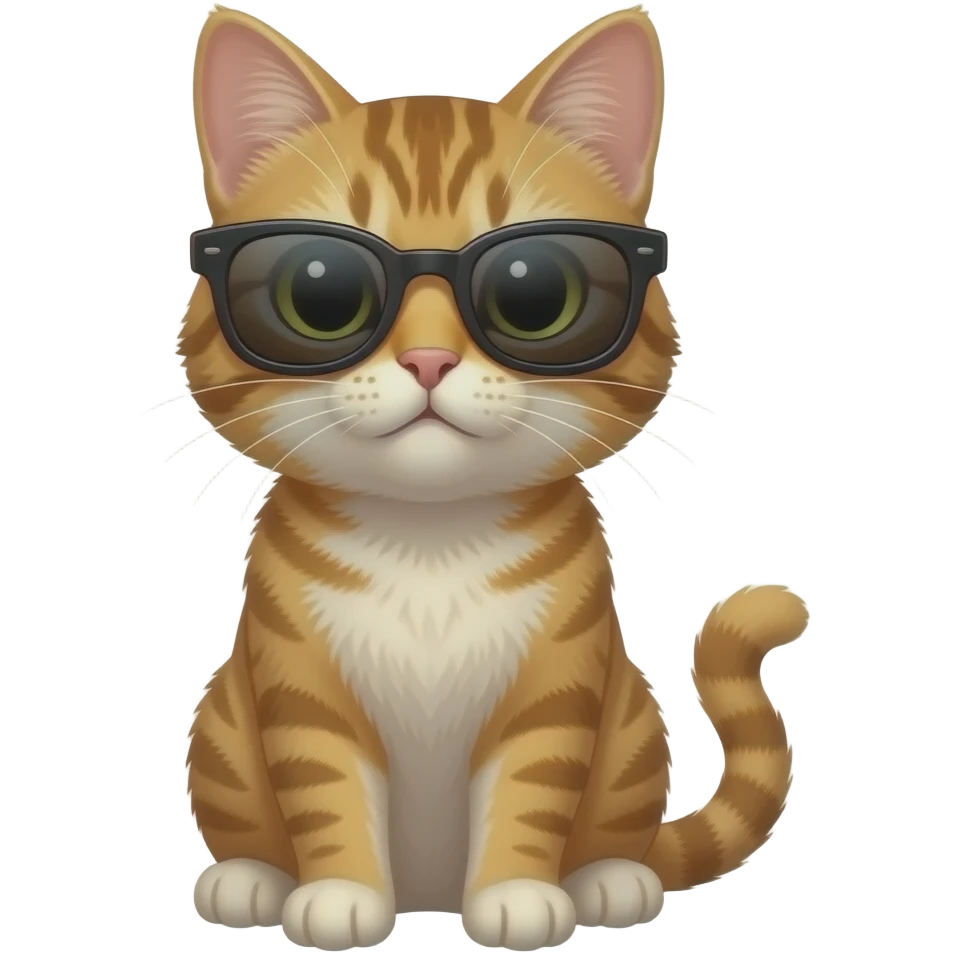 Cat wearing sunglasses emoji