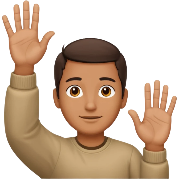 Mason 67 make the do the hands one up and one down palms facing up emoji