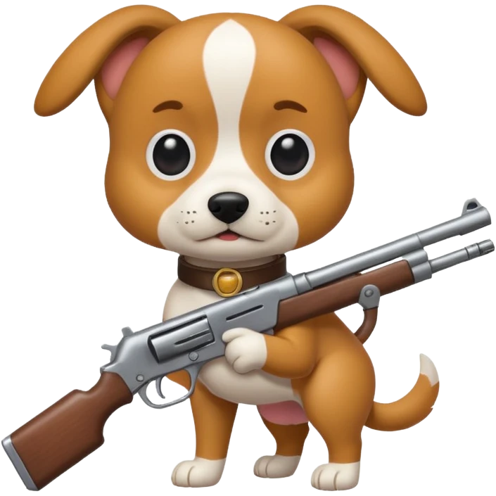 dog gun emoji