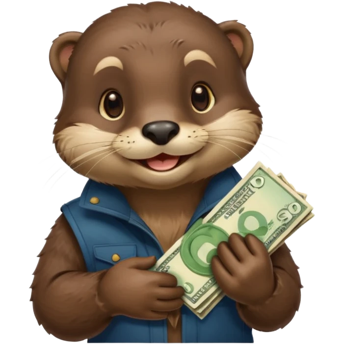 generate a take my money otter emoji emoji
