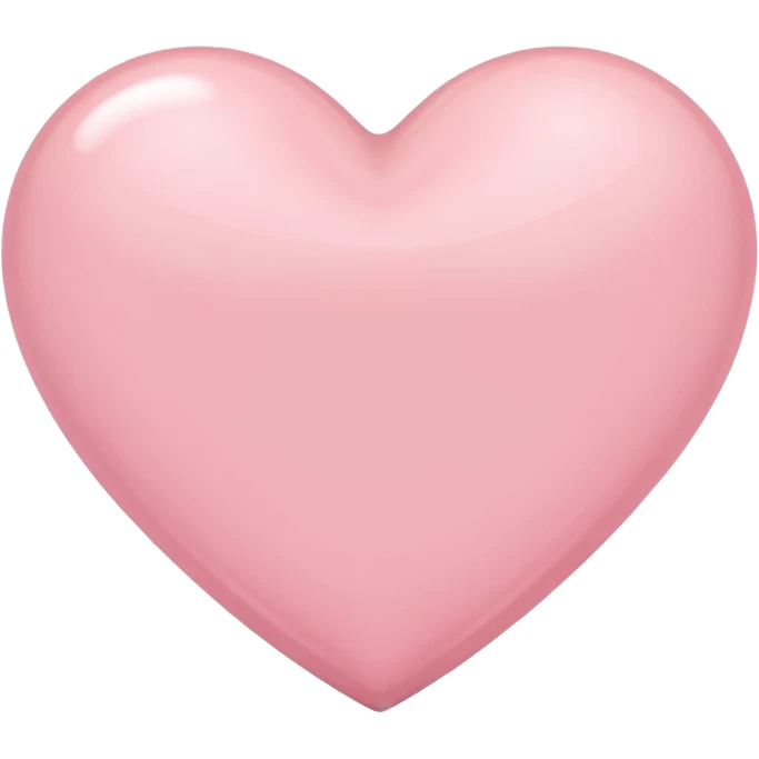 Light pink heart emoji