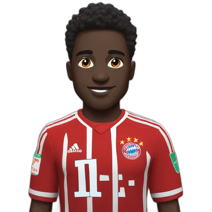 ALPHONSO DAVIES Bayern Munich jersey emoji