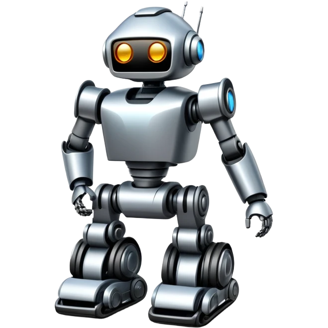 Racing robot emoji