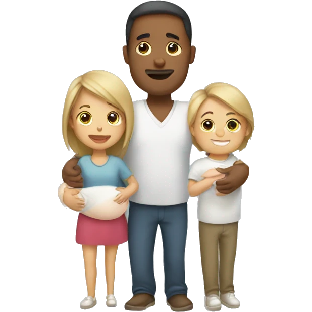 mom dad and baby emoji