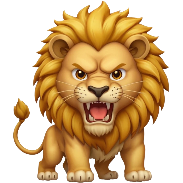 angry lion emoji